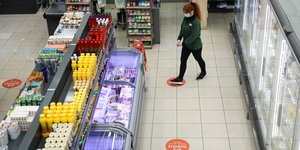 ραφια σουπερ μαρκετ απο ψηλα