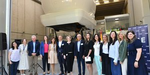 Τα στελέχη της Aegean και της CAE στο κέντρο εκπαίδευσης πτήσεων της Μαδρίτης