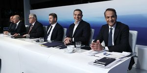 Οι πολιτικοί αρχηγοί στο ντιμπέιτ