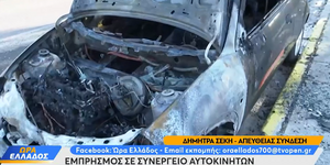 Εμπρησμός σε συνεργείο αυτοκινήτων στο Γαλάτσι