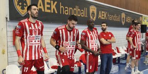 Οι παίκτες του Ολυμπιακού στο χάντμπολ