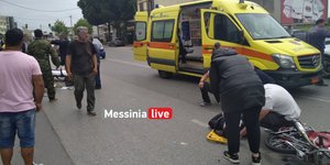 Τροχαίο με τραυματίες δύο 17χρονους στην Καλαμάτα/ Φωτογραφία: MessiniaLive.gr