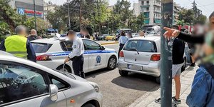 Το σημείο που παρασύρθηκε η 13χρονη κοπέλα στην Καλλιθέα