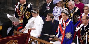 Πρίγκιπας Λούις, Πριγκίπισσα Σάρλοτ στη στέψη του βασιλιά Καρόλου