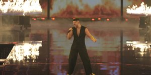 Ο Andrew Lambrou «ξεσήκωσε» το κοινό στον τελικό της Eurovision 2023/ AP Photos 