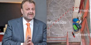 To σημείο της πτώσης του δημοσιογράφου και αντιδημάρχου Λάζαρου Λασκαρίδη