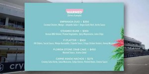 Miami GP menu