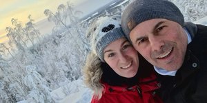 Ο Μίλτος Ιωαννίδης με τη σύζυγο του, Χέιντι