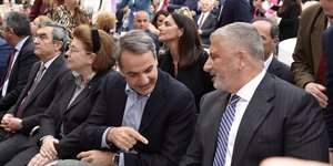 Κυριάκος Μητσοτάκης και Γιώργος Πατούλης στο Ζάππειο Μέγαρο