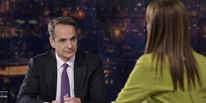 Ο Κυριάκος Μητσοτάκης στη συνέντευξη στη Μάρα Ζαχαρέα, στο Star