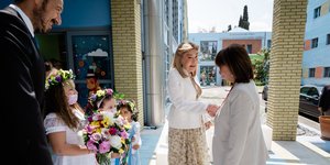 H Μαριάννα Βαρδινογιάννη με την ΠτΔ Κατερίνα Σακελλαροπούλου