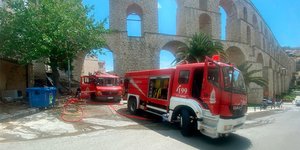 Φωτιά σε παλιο σπίτι στις Καμάρες Καβάλας 