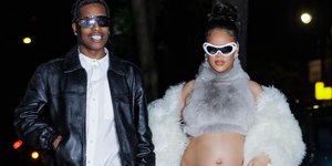 Η Ριάνα σε πρόσφατη έξοδό της με τον σύντροφό της A$AP Rocky
