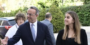 Ο Χρήστος Σταϊκούρας με την κόρη του