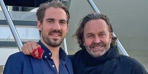 O Τόμας Φλορ με τον Φίλιππο Γλύξμπουργκ