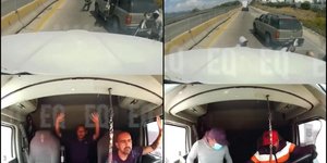 Απαγωγή φορτηγού μπροστά στις κάμερες