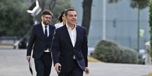 Ο Αλέξης Τσίπρας φτάνει στην ΕΡΤ για το debate