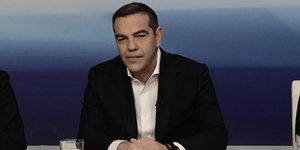 Ο Αλέξης Τσίπρας στο debate των πολιτικών αρχηγών