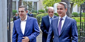 Αλέξης Τσίπρας, Κυριάκος Βελόπουλος, Κυριάκος Μητσοτάκης