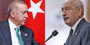 Ο πρόεδρος της Τουρκίας, Ρετζέπ Ταγίπ Ερντογάν και ο προεδρικός υποψήφιος της εξακομματικής συμμαχίας της αντιπολίτευσης, Κεμάλ Κιλιτσντάρογλου