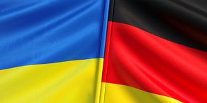 Σημαίες Ουκρανίας και Γερμανίας
