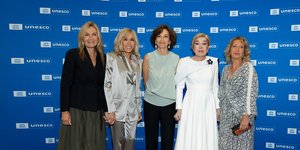 Μαρέβα Μητσοτάκη, Brigitte Macron, Audrey Azoulay, Μαριάννα Β. Βαρδινογιάννη, Μαρία Διαμαντοπούλου