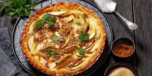 Γερμανικό παραδοσιακό γλυκό Apfelkuchen 