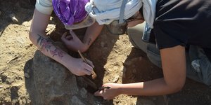 Στιγμιότυπο από τις ανασκαφές στην Κύθνο 