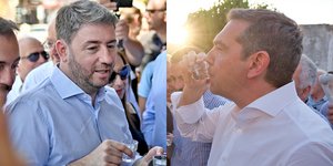 Η μάχη της Κρήτης ΣΥΡΙΖΑ-ΠΑΣΟΚ: Δυο ξένοι στο ίδιο νησί Τσίπρας, Ανδρουλάκης