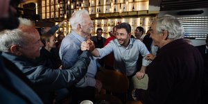 Ο Νίκος Ανδρουλάκης από την περιοδεία του στο Ρέθυμνο