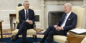 H Ουκρανία απασχόλησε τον πρόεδρο των ΗΠΑ Μπάιντεν και τον ΓΓ του ΝΑΤΟ, Στόλτενμπεργκ στην πρόσφατη συνάντησή τους