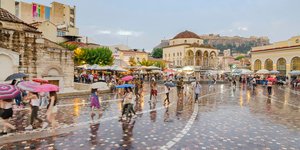 Καλοκαιρινή βροχή στην Αθήνα