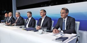 Οι πολιτικοί αρχηγοί στο προηγούμενο debate