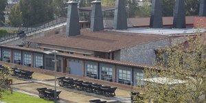 Εξωτερική άποψη του Μουσείου Πλινθοκεραμοποιίας Ν. & Σ Τσαλαπάτα, ΠΙΟΠ, Ν. Δανιηλίδης