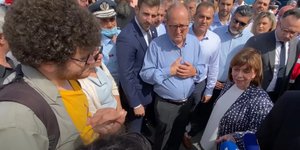 Το μέλος του ΣΥΡΙΖΑ Άρης Σπουρδαλάκης και η πρόεδρος