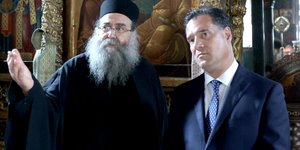 Ο Αδωνις Γεωργιάδης στο Αγιο Ορος