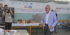 Ψήφισε ο υπηρεσιακός Πρωθυπουργός Ιωάννης Σαρμάς