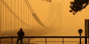 Nέφος καπνού στις ΗΠΑ από τις φωτιές στον Καναδά