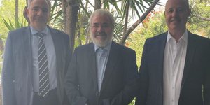 Οι σύμβουλοι ασφαλείας Ισραήλ, Κύπρου και Ελλάδας / Φωτογραφία: ΑΠΕ-ΜΠΕ