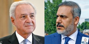 Οι υπουργοί Εξωτερικών Ελλάδας και Τουρκίας, Βασίλης Κασκαρέλης και Χακάν Φιντάν 