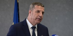 Ο υπηρεσιακός υπουργός Προστασίας του Πολίτη, Χαράλαμπος Λαλούσης