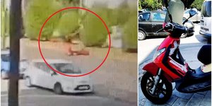 Το μηχανάκι που ενεπλάκη στο σοκαριστικό τροχαίο στην λεωφόρο Κηφισίας