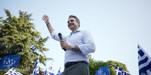 Ο Κυριάκος Μητσοτάκης στα Γιάννενα