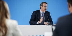 Ο πρόεδρος της ΝΔ Κυριάκος Μητσοτάκης
