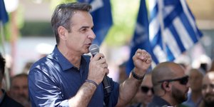 Ο Κυριάκος Μητσοτάκης στη Στυλίδα