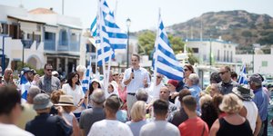 Περιοδεία Κυριάκου Μητσοτάκη σε Λέρο, Λειψούς Αρκιούς και Πάτμο