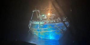 Φωτογραφία-ντοκουμέντο του σκάφους με τους μετανάστες που ναυάγησε στην Πύλο