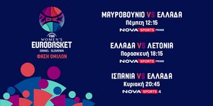 H Εθνική Γυναικών και το FIBA Women's EuroBasket 2023 στο «παρκέ» του Novasports!