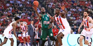 Φάση από το πρώτο παιχνίδι των τελικών στο ΣΕΦ