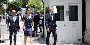 Ο Στάθης Κωνσταντινίδης με τη σύζυγό του